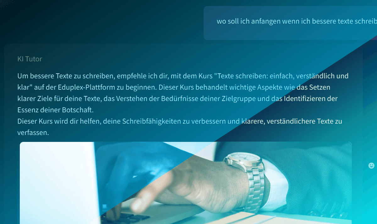 Intelligente Lernbegleitung in Echtzeit direkt in der Plattform Intelligente Lernbegleitung in Echtzeit direkt in der Plattform